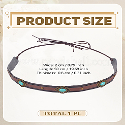 1Pc Imitation Leather Southwestern Cowboy Hat Belt&nbsp;AJEW-LP0007-36