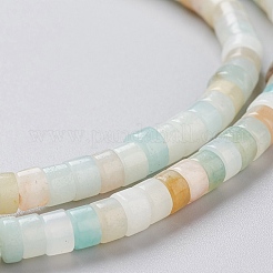 Natural Flower Amazonite Beads Strands&nbsp;G-F631-A34