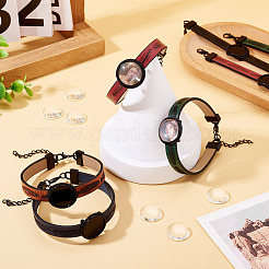 5Pcs DIY PU Leather Cord Bracelet Making Kits&nbsp;DIY-TA0012-05EB