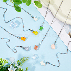 8Pcs 8 Styles Animal Theme Resin Charms Ceiling Fan Pull Chain Extenders&nbsp;AJEW-DC00004