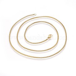 304 Stainless Steel Rolo Chain Necklaces&nbsp;NJEW-L047-02B-G