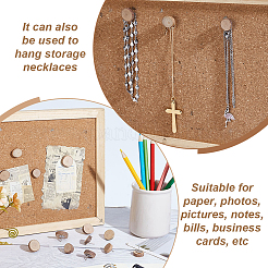 100Pcs Wood & Iron Push Pins Set&nbsp;AJEW-GA00024