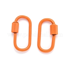Spray Painted Brass Screw Carabiner Lock Clasps&nbsp;KK-B032-07