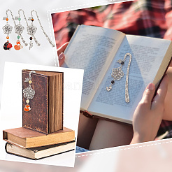 Tibetan Style Alloy Hook Bookmarks&nbsp;AJEW-AB00019