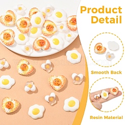 30Pcs 3 Styles Opaque Resin Decoden Cabochons&nbsp;RESI-YW0006-48