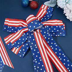 2Pcs 2 Styles Polyester Bowknots&nbsp;AJEW-AR0002-79
