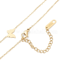 304 Stainless Steel Pendant Necklaces&nbsp;NJEW-K118-17G