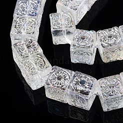 Transparent Electroplate Glass Beads Strands&nbsp;EGLA-N012-11