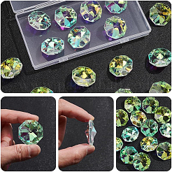 16Pcs Octagon Sew on Glass Rhinestone&nbsp;GLAA-SP0001-83B-01