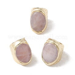 Gemstone Irregular Oval Open Cuff Ring&nbsp;RJEW-I082-11G