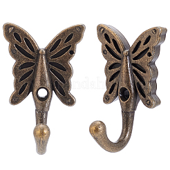 Alloy Wall Mounted Coat Hook Hangers&nbsp;AJEW-WH20072-63AB