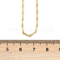 2MM Brass Link Chain Necklaces&nbsp;NJEW-L356-01G