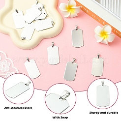 20Pcs 201 Stainless Steel Rounded Rectangle Stamping Blank Tag Pendants&nbsp;STAS-YW0003-22