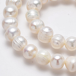 Natural Cultured Freshwater Pearl Beads Strands&nbsp;PEAR-L001-A-08