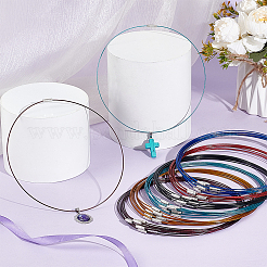 60Pcs 6 Colors Stainless Steel Wire Necklace Cord DIY Jewelry Making&nbsp;TWIR-UN0001-13A