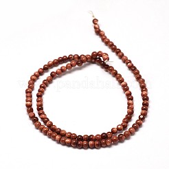 Synthetic Goldstone Round Bead Strands&nbsp;G-P072-02-4mm