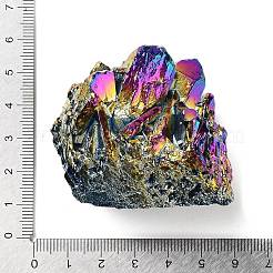 Electroplated Natural Druzy Quartz Crystal Cluster Ornaments&nbsp;RABO-PW0001-179B