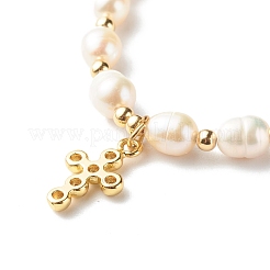 Adjustable Natural Pearl Beads Slider Bracelets&nbsp;BJEW-JB06531-02
