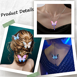 120Pcs 6 Colors Gradient Color Double Layer Fibre Tulle Ornament Accessories&nbsp;FIND-SC0005-82