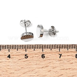 304 Stainless Steel Stud Earrings&nbsp;EJEW-L309-01B-P
