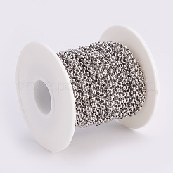 Tarnish Resistant 304 Stainless Steel Rolo Chains&nbsp;CHS-K008-09C