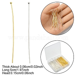 160Pcs 2 Colors Brass Ball Head Pins&nbsp;KK-YW0002-91