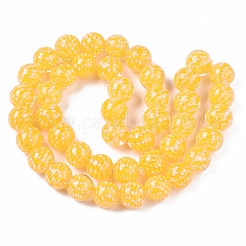 Transparent Handmade Lampwork Beads Strands&nbsp;LAMP-T007-21G