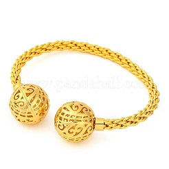 Brass Cuff Bangles&nbsp;BJEW-F477-04G-02
