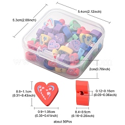 65Pcs Handmade Polymer Clay Beads&nbsp;CLAY-YW0001-68