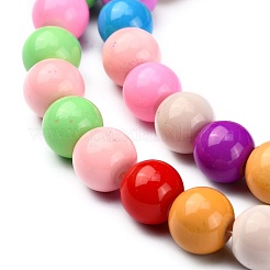 Baking Paint Glass Beads Strands&nbsp;DGLA-MSMC001-11