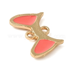 Zinc Alloy Tomato Enamel Cat Ears Links&nbsp;ENAM-NH0001-01G