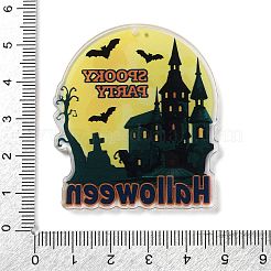 Halloween Theme Double Sided Printed Acrylic Big Pendants&nbsp;OACR-Z023-02M