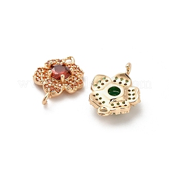 Glass Connector Charms&nbsp;KK-M314-21KCG