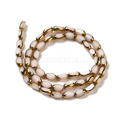 Electroplate Opaque Color Glass Beads Strands&nbsp;EGLA-Q127-A01-02J