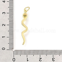 Brass Micro Pave Cubic Zirconia Pendants&nbsp;KK-V007-007G-03