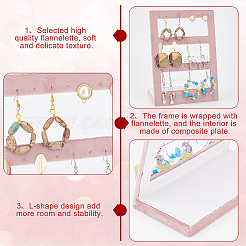 24-Hole Velvet Covered Wood Earring Display Stands&nbsp;EDIS-WH0012-22