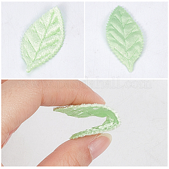 100Pcs 2 Colors Cloth Artificial Leaves&nbsp;AJEW-CY0002-82