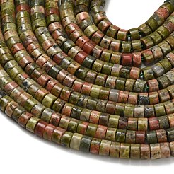 Natural Unakite Beads Strands&nbsp;G-Z110-A24-2x4mm