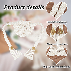 Macrame Cotton Cord Wrist Corsages for Wedding&nbsp;DIY-OC00003