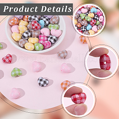 50Pcs Opaque Acrylic Beads&nbsp;OACR-SP0002-03