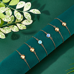 10Pcs 304 Stainless Steel Slider Cable Chain Slider Bracelet Makings&nbsp;DIY-DC00002