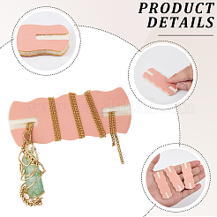 10Pcs Imitation Leather Necklace Anti-Winding Display Cards with Wool&nbsp;AJEW-CL0002-96E