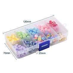 225Pcs Round Resin Beads&nbsp;DIY-YW0002-85
