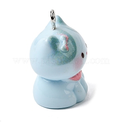 Opaque Resin Pendants&nbsp;RESI-P051-04P-M