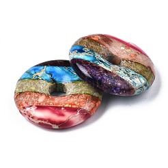 Rainbow Color Natural Imperial Jasper Pendants&nbsp;G-S359-324