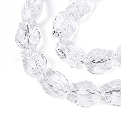 Baking Paint Transparent Glass Beads Strands&nbsp;DGLA-N017-02K