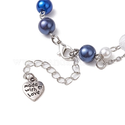 2Pcs Glass & Acrylic Beads Charm Bracelets&nbsp;BJEW-JB11411