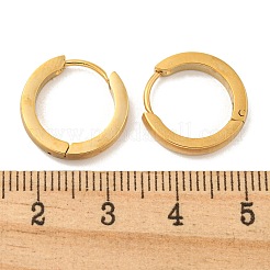 Ion Plating(IP) Frosted 304 Stainless Steel Huggie Hoop Earrings for Women&nbsp;EJEW-C096-31B-G