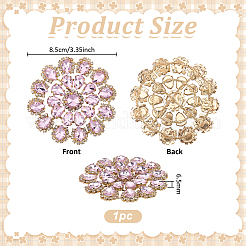Brass Rhinestone Applique&nbsp;DIY-FG0009-87B