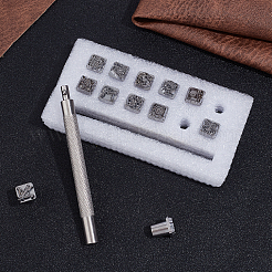 Zinc Alloy Steal Puncher Set&nbsp;TOOL-WH0018-66P-02